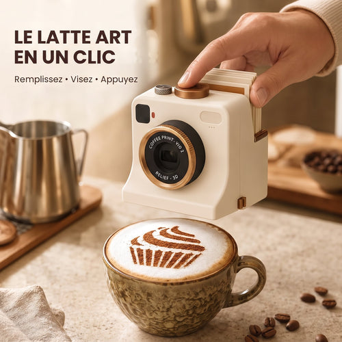 CaféClic – appareil latte art en un clic : remplissez, visez, appuyez