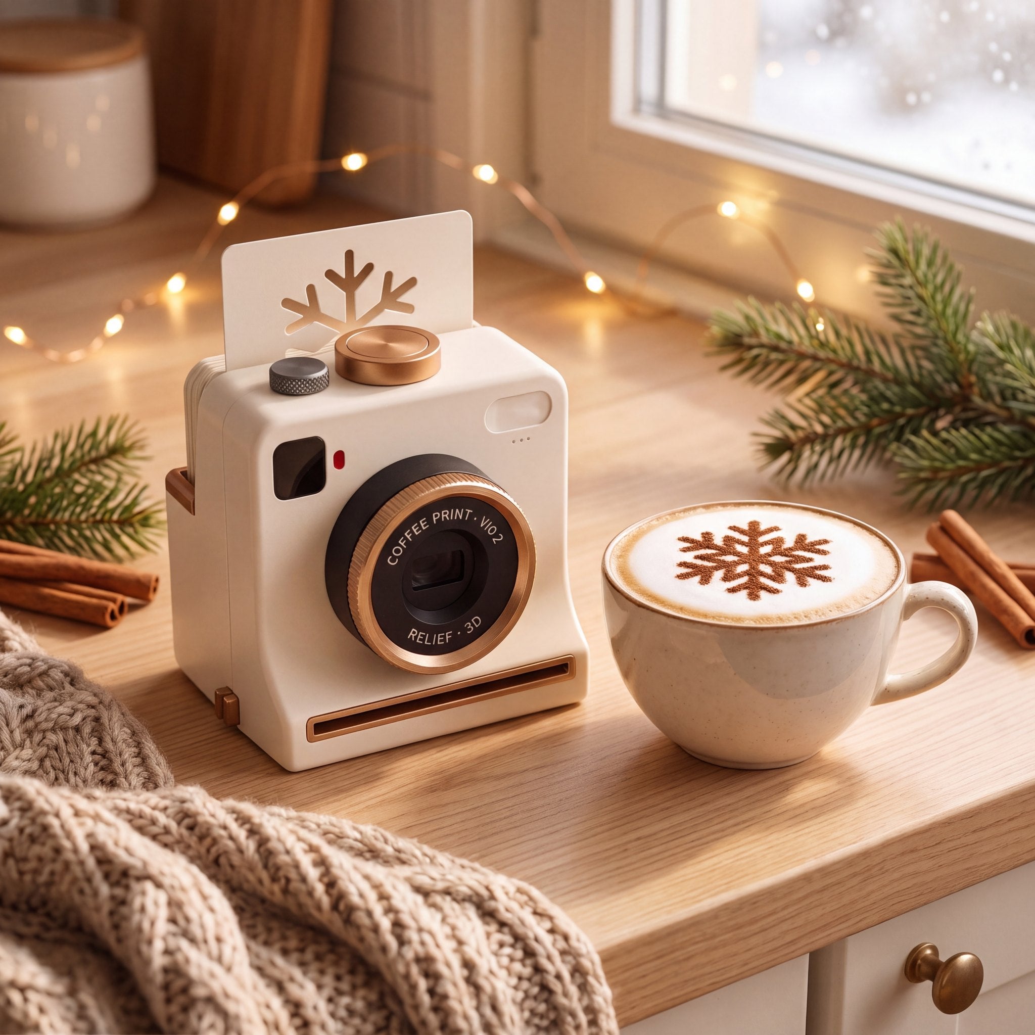 CaféClic blanc – dans une cuisine d’hiver