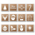 12 pochoirs de Noël pour CaféClic